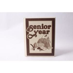 70s High School Blank Vintage School Senior Year Memory Book Photo Album Hardco